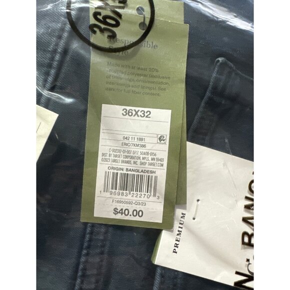 36x32 - Mens Comfort Wear Slim Fit Jeans - Goodfellow Co - Med Blue - Picture 3 of 5